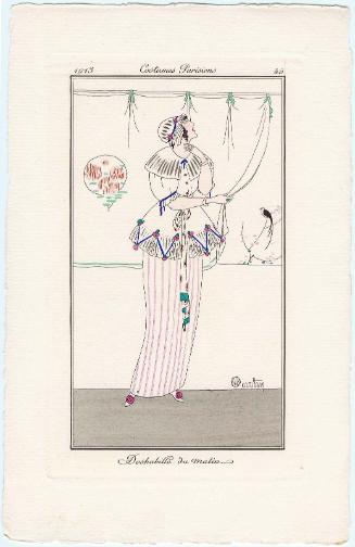"Deshabillé du matin," plate 45 from Journal des Dames et des Modes