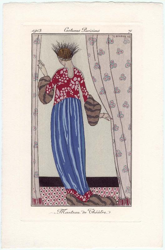 "Manteau de Théâtre," plate 71 from Journal des Dames et des Modes