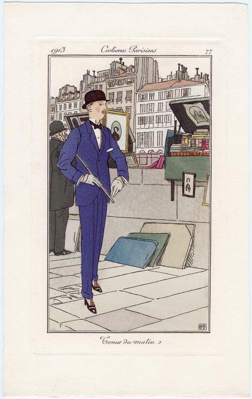 "Tenue du matis," plate 77 from Journal des Dames et des Modes