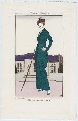 "Petit tailleur du matin," plate 151 from Journal des Dames et des Modes