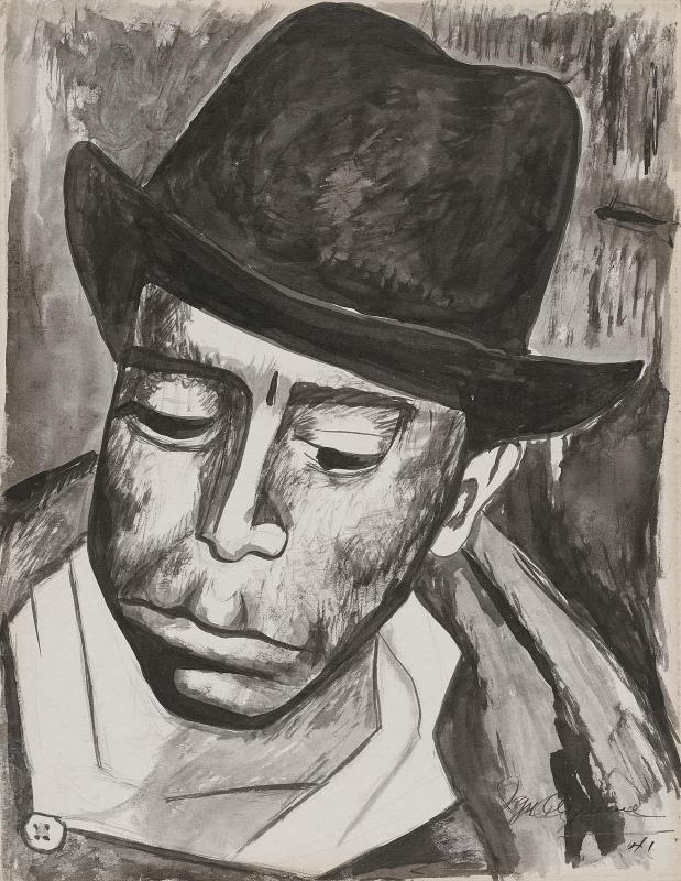 Portrait of a Man Wearing a Fedora