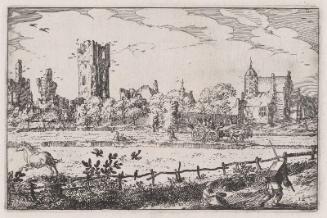 Views in the Surroundings of Haarlem, Plate 12: Ruins of  'Het Huis te Cleef'