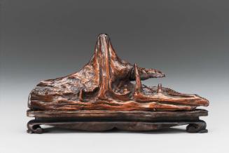 Wood in form of flowing river