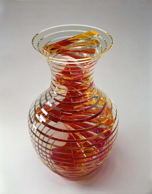 Plate Glass Vase #28/08