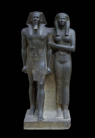 King Menkaura (Mycerinus) and queen