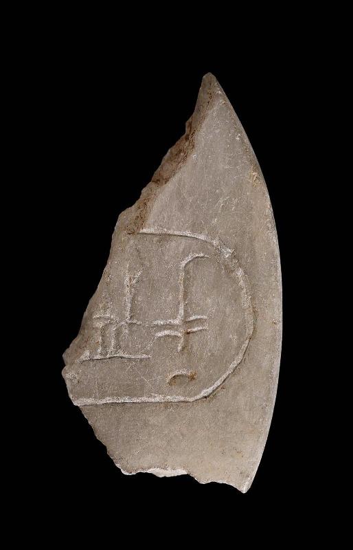Fragment of disc lid