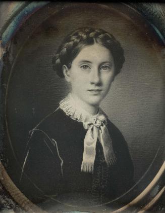Crayon Portrait of a Young Woman