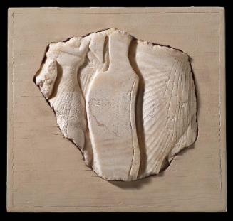 Relief with the torso of a king and a princess (part of stele?)