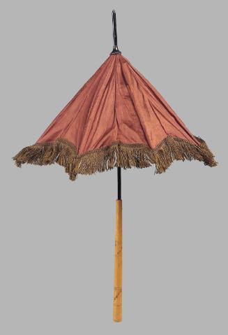 Small parasol of fine brown silk