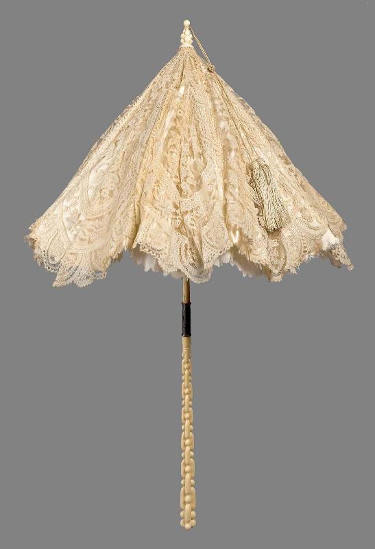 White lace parasol