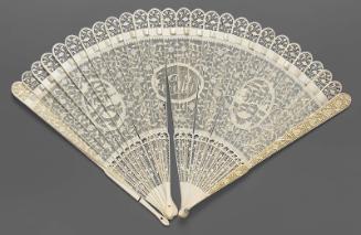 Carved ivory fan