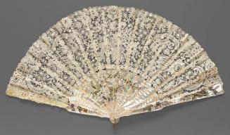Fan of Brussels bobbin lace
