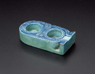 Cartouche-shaped inkwell