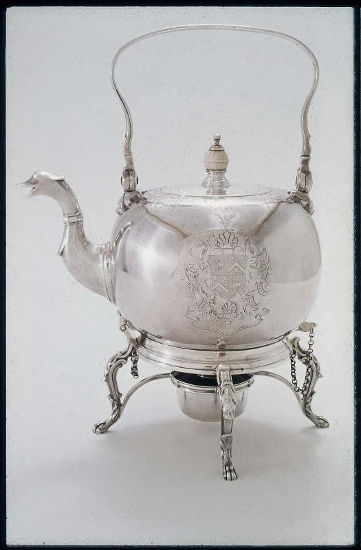 Tea kettle on stand