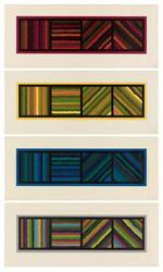 Bands (Not Straight) in Four Directions