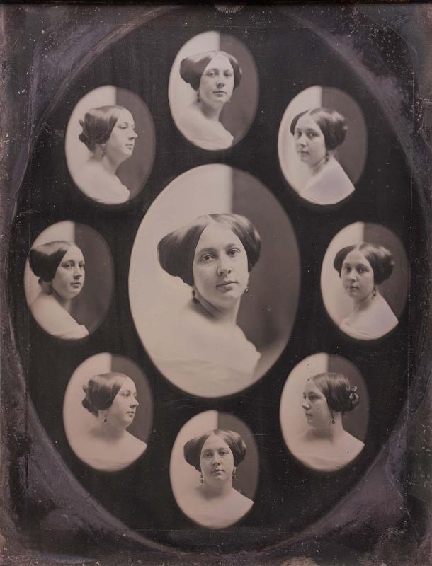 Portrait of a Woman in Nine Oval Views
