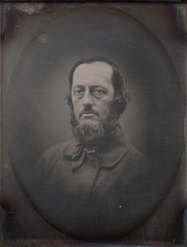 Bearded Man, in Oval Vignette