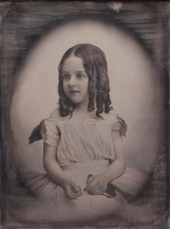 Young Girl, in Oval Vignette