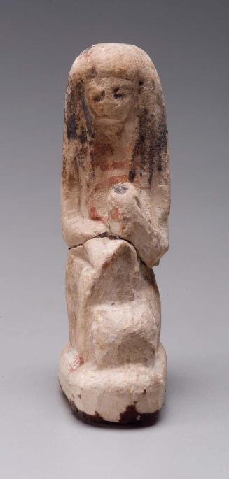 Statuette of a seated woman with child