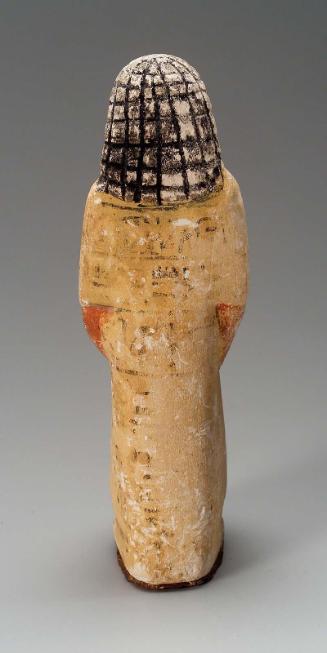 Statuette of Amennakht holding a statue of Osiris