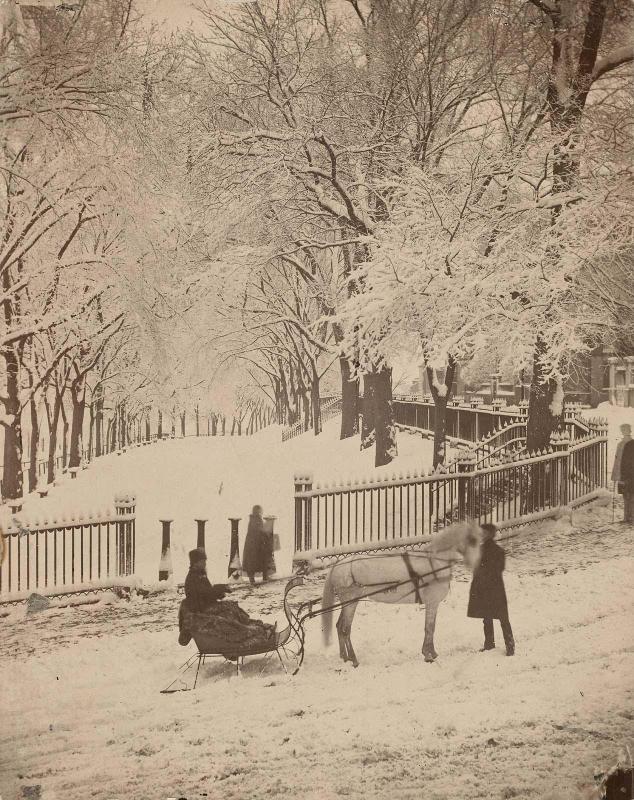 Snow Scene on the Northeast Corner of the Boston Common