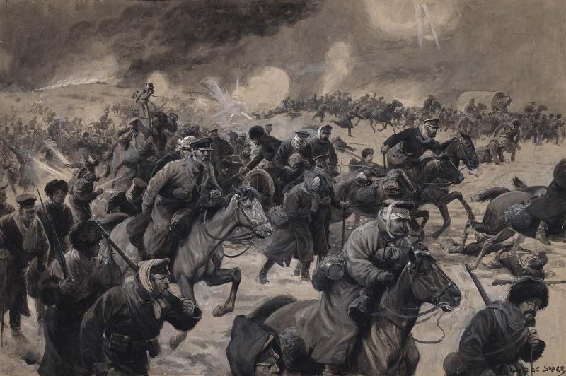 The Russian Debacle, a drawing for War in the Far East:  A History of the Russo-Japanese Struggle