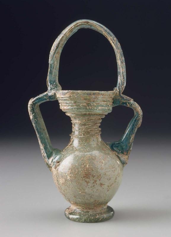 Bottle with basket handle
