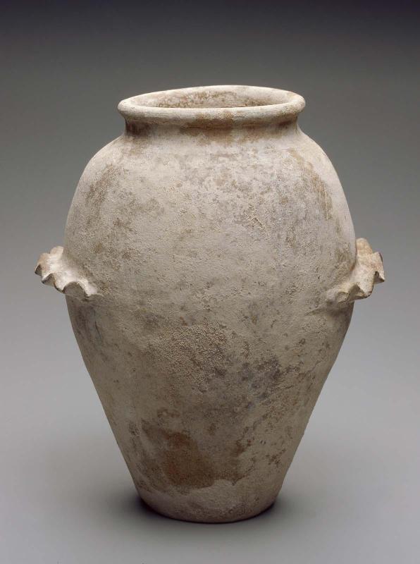 Wavy-handled jar