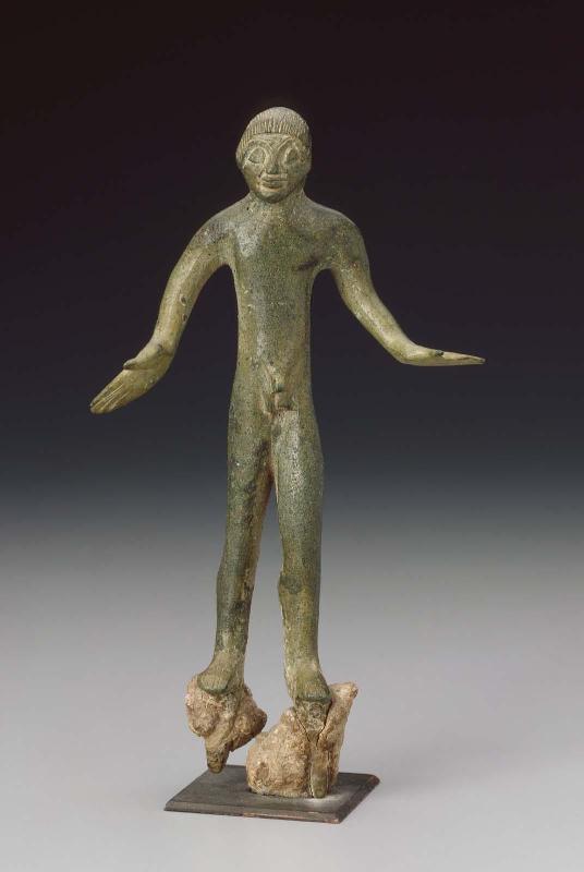 Kouros (youth), in pose of a dancer