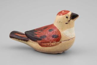 Lid to incense box in the shape of a bird