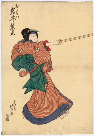 Actor Iwai Shijaku I as Ohatsu