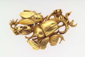 Kanamono in the form of insects, snail and crab