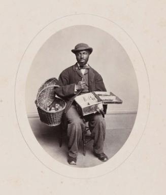 Theodore Ferris (“Candy Sam”), blind seller of apples and confectionary, Yale, New Haven, CT