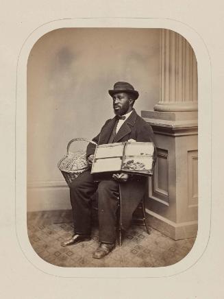 Theodore Ferris (“Candy Sam”), blind seller of apples and confectionary, Yale, New Haven, CT