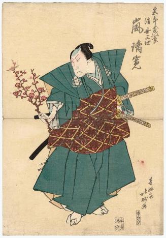 Actor Arashi Rikan II as Miyamoto Tomijirô, Later (nochi ni) Musashi