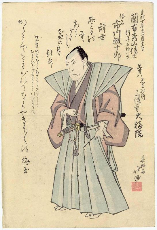 Memorial Portrait of Actor Ichikawa Ebijûrô I