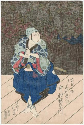 Actor Nakamura Utaemon III (Shikan) as the Farmer Gosaku, actually Ishikawa Goemon