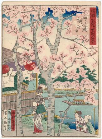 Hinokuchi in Tenma (Tenma Hinokuchi), from the series One Hundred Views of Osaka (Naniwa hyakkei)