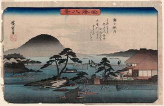 Autumn Moon at Seto (Seto shûgetsu), from the series Eight Views of Kanazawa (Kanazawa hakkei)