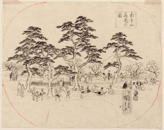 Drawing for: Flower Viewing at Asuka Hill (Asukayama hanami no zu)