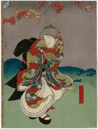 Actor Arashi Rikaku II as a kamuro