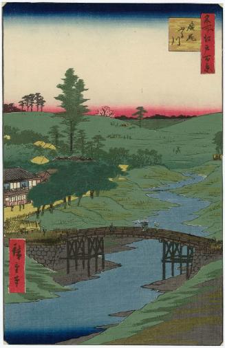 Furukawa River, Hiroo (Hiroo Furukawa), from the series One Hundred Famous Views of Edo (Meisho Edo hyakkei)