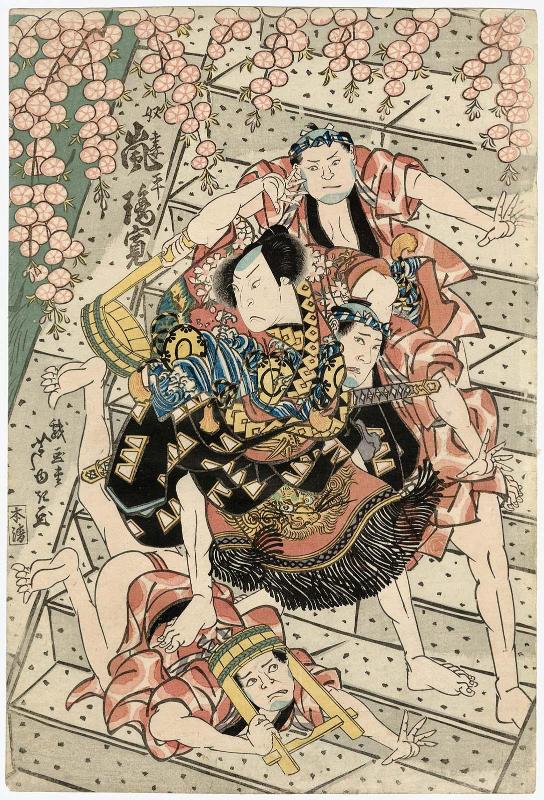 Actor Arashi Rikan II as the Footman (Yakko) Tsumahei