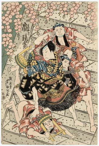 Actor Arashi Rikan II as the Footman (Yakko) Tsumahei