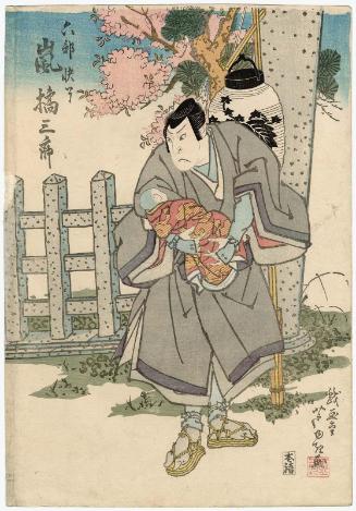 Actor Arashi Kitsusaburô II as the Rokubu Pilgrim Kairyô
