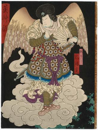 Actor Arashi Rikan III as Kiritarô in Hanabusa Zôshi