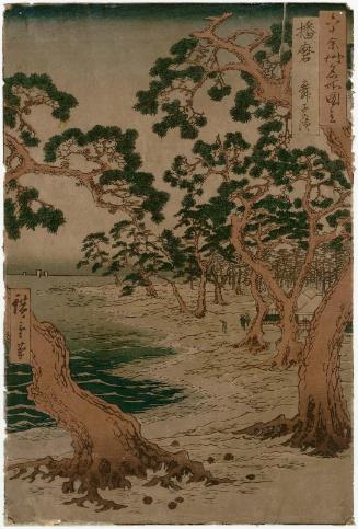Harima Province: Maiko Beach (Harima, Maiko no hama), from the series Famous Places in the Sixty-odd Provinces [of Japan] ([Dai Nihon] Rokujûyoshû meisho zue)