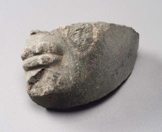 Sculpture fragment of a face