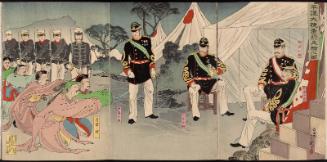 Illustration of Chinese Generals Captured Alive in the Great Victory at Pyongyang (Heijô daishô Shinshô seiho no zu)