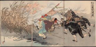 Sino-Japanese War: Picture of the Great Victory at Jiuliancheng (Nisshin-sensô Kyûrenjô daishô no zu)